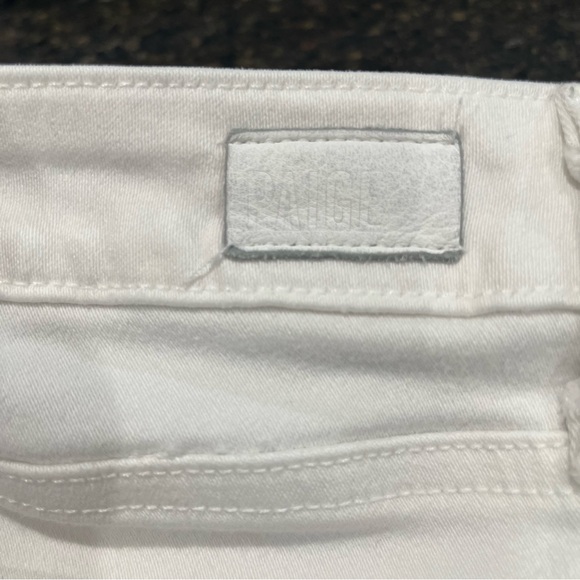 PAIGE White Verdugo Ankle Crop Mid Rise Women's Jean Denim Pants Stretch Casual - Picture 7 of 16